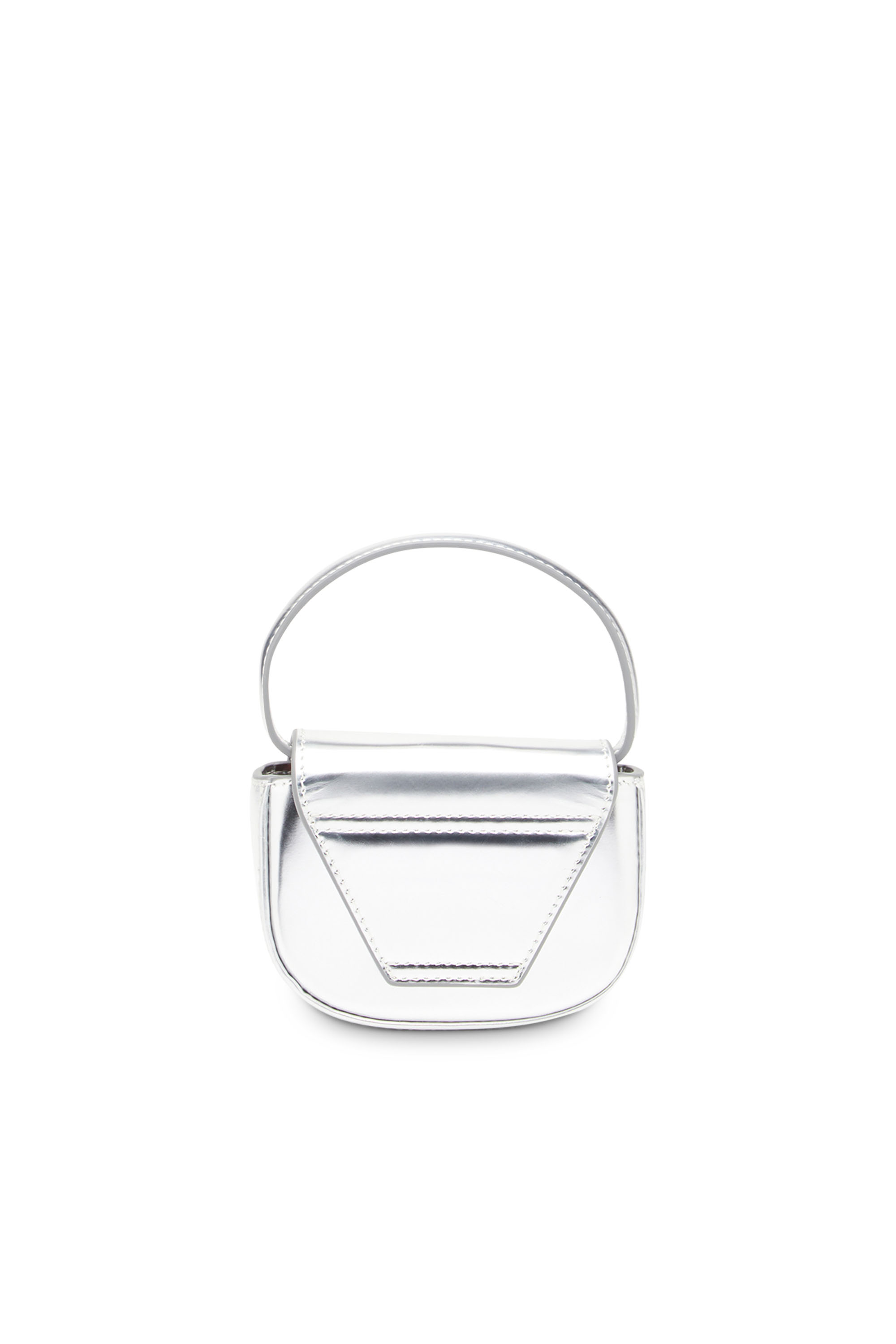 Diesel - 1DR-XS-S, 1DR-XS-S-Mini sac iconique en cuir avec effet miroir Femme in Gris argenté - 3