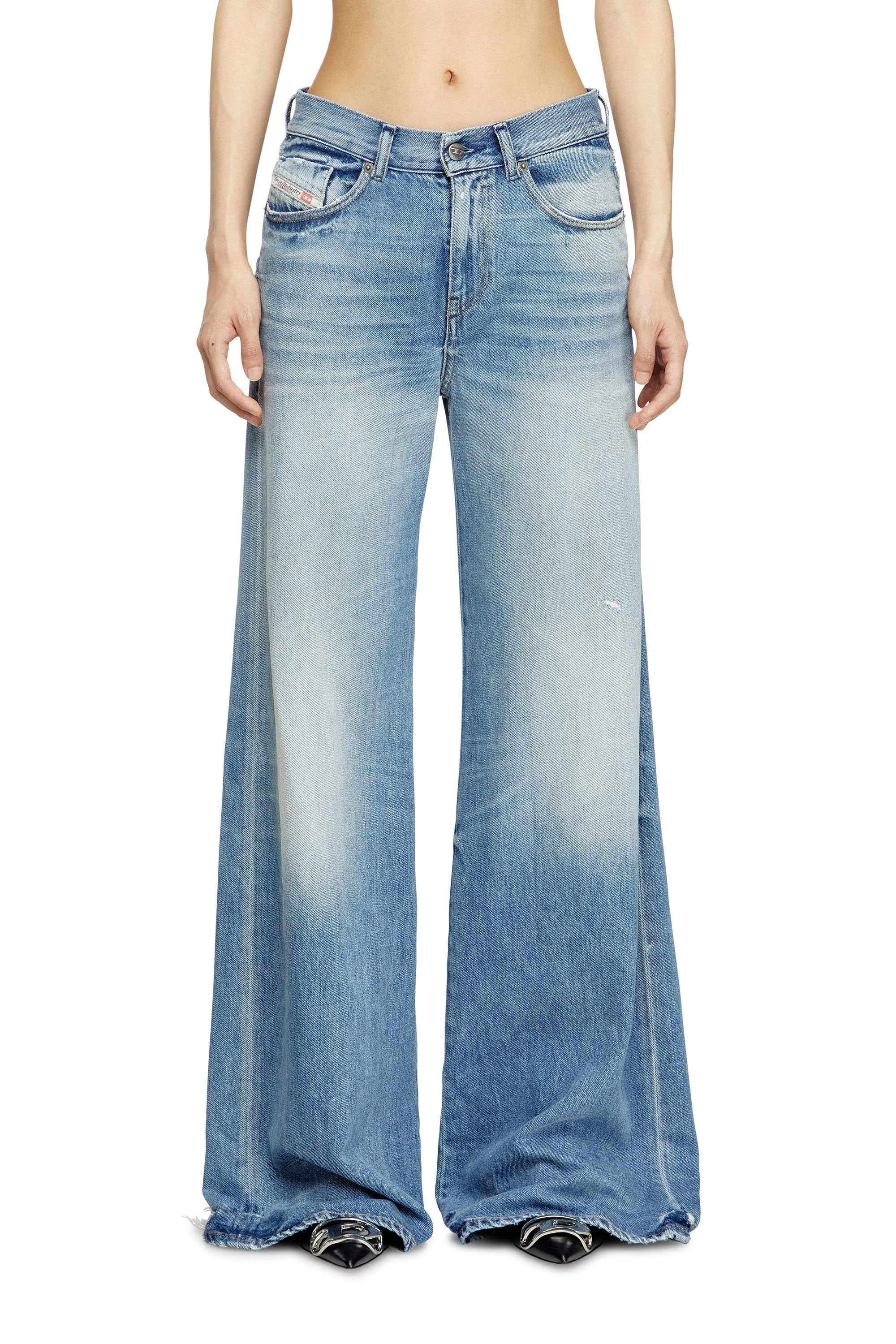 Diesel - Woman's Flare Jeans 1978 D-Akemi 09M07, Light Blue - 2