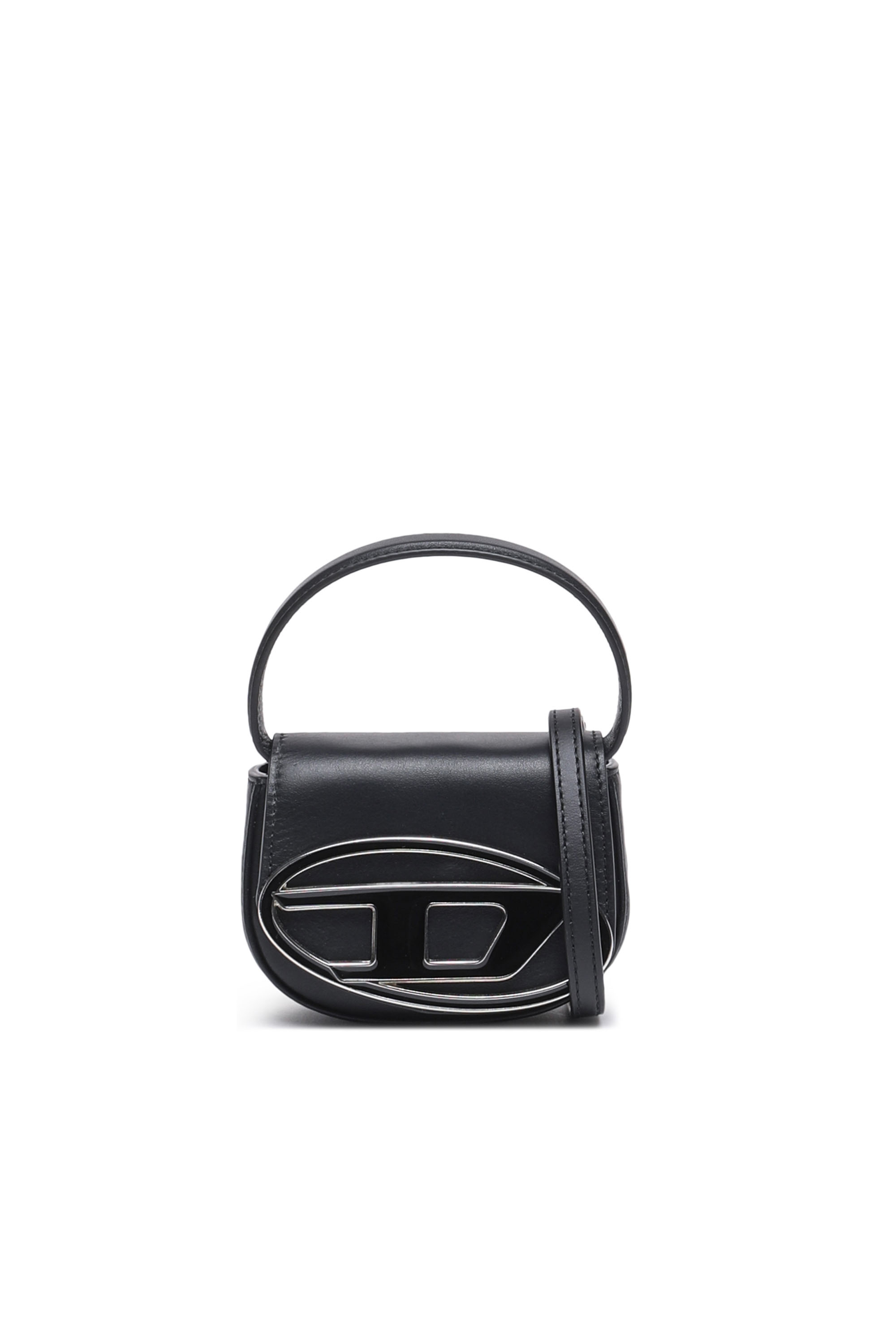 Diesel - 1DR XS, 1DR XS-Mini sac iconique avec plaque D logo Femme in Noir - 4