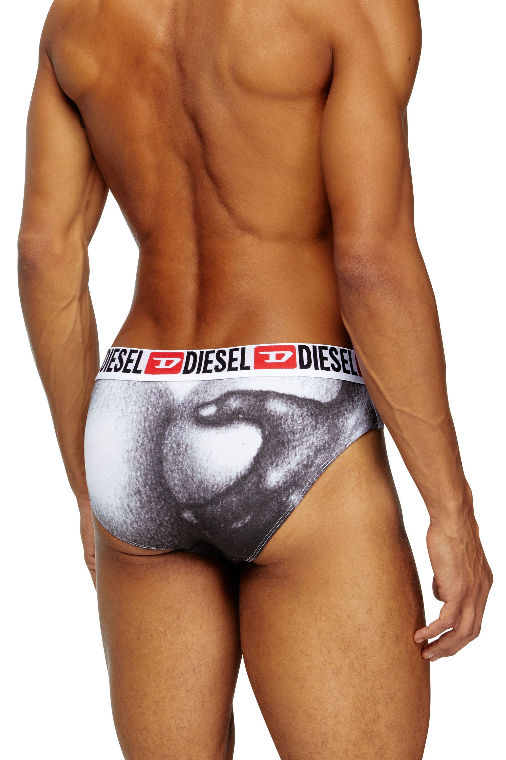 Diesel - PR-ANDRE, Slip avec imprimé graphique Homme in Blanc - 3