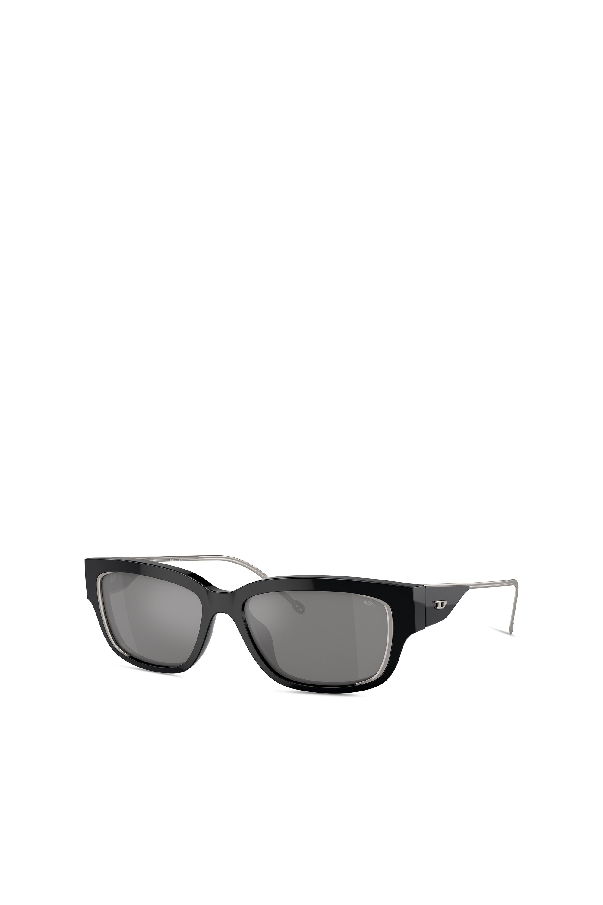 Diesel - 0DL2002 SIZE 56, Lunettes de soleil rectangulaires Mixte in Noir - 4
