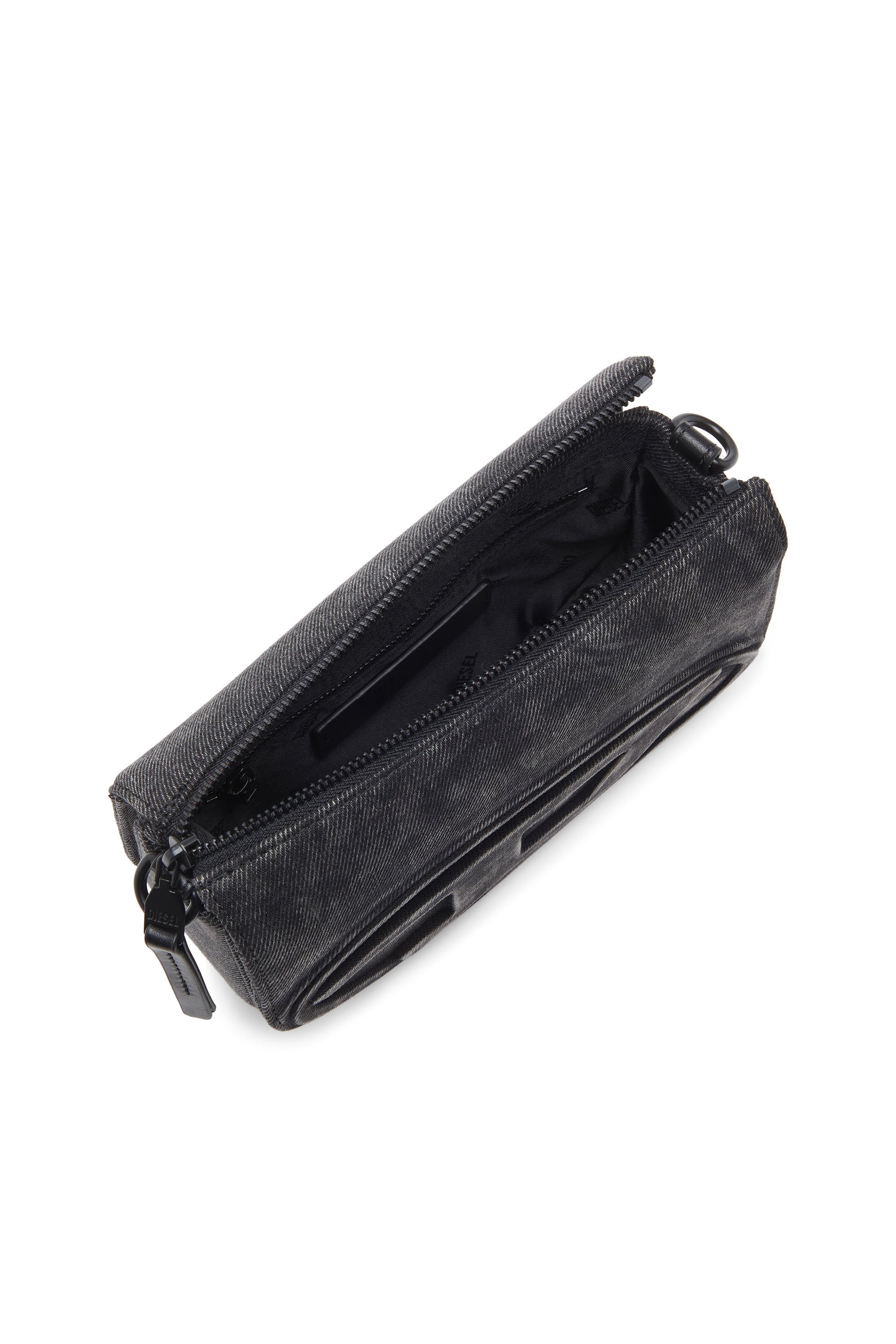 Diesel - 1DR CAMERA BAG, 1DR-Sac Camera en denim stonewashed Mixte in Noir - 4