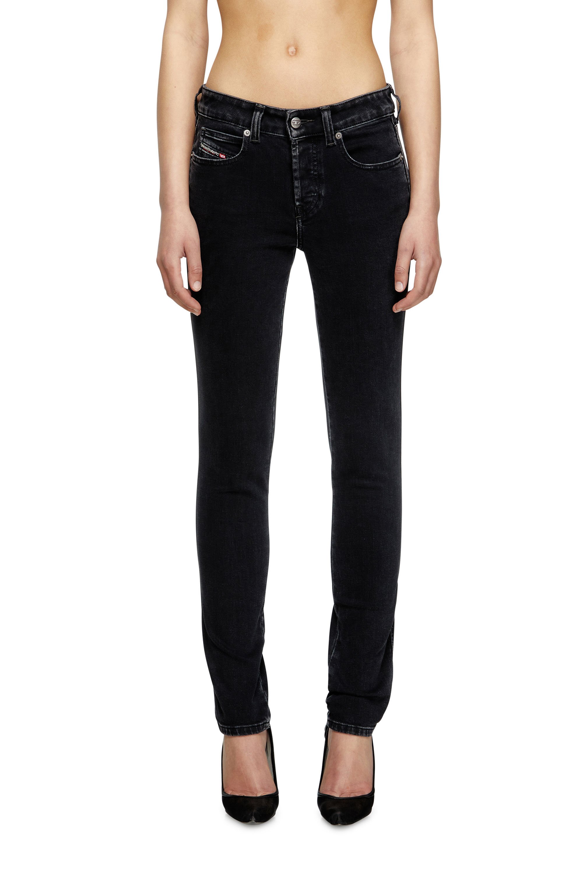 Diesel - Slim Jeans 1992 D-Jiann 09M69 Femme, Noir/Gris foncé - Image 1