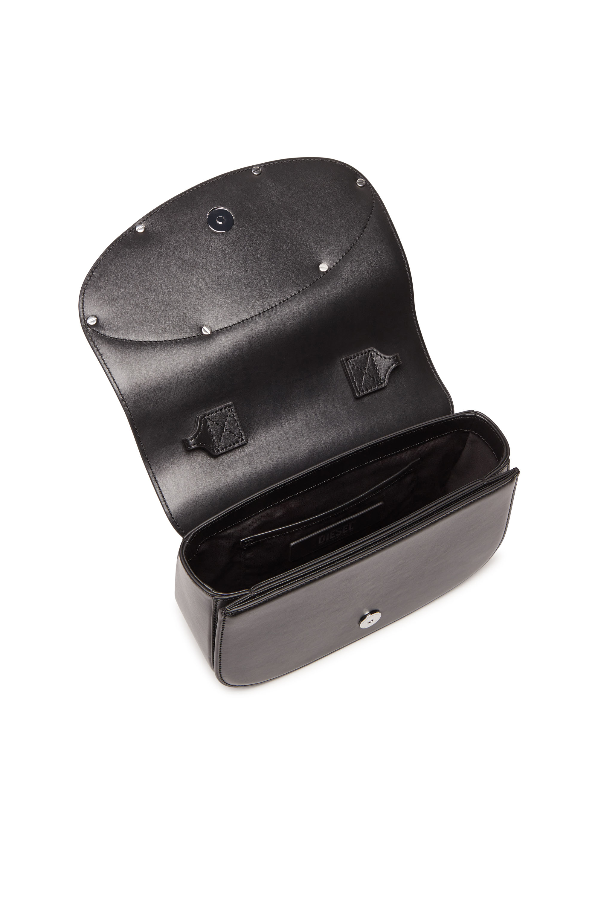 Diesel - 1DR M, 1DR M-Sac iconique à bandoulière Medium en cuir Femme in Noir - 4